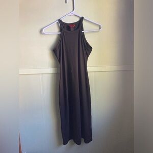 Hot Kiss Black Sleeveless Midi Dress